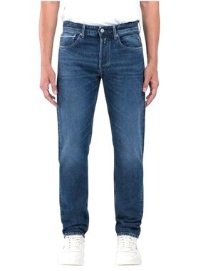REPLAY Medium Blue Grover Straight-Fit Jeans (33x34)
